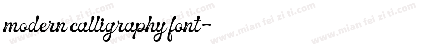 modern calligraphy font字体转换